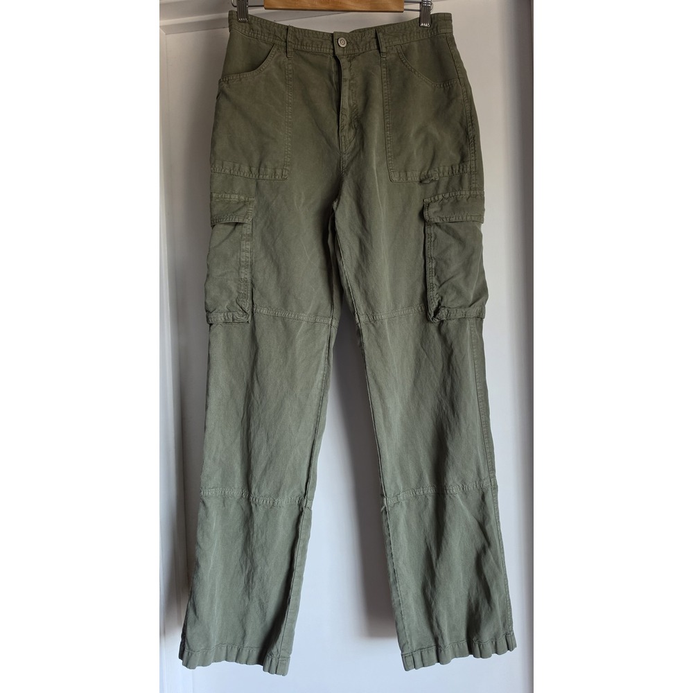 Industry Republic Clothing Cargo Pants Women 10 Olive Green Casual Gorpcore